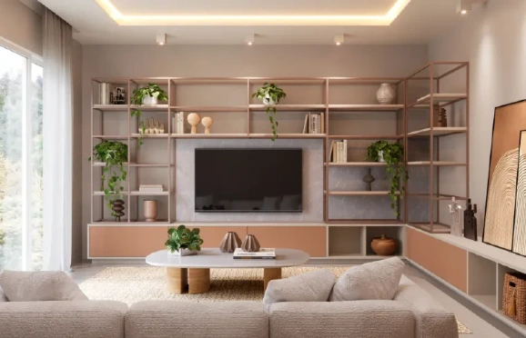 Sala Italínea, utilizando Laca Acetinada Rosé da paleta Infinity Colors