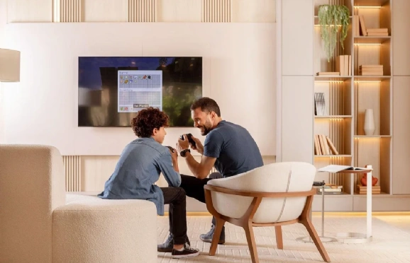 O living deve ser personalizado aos hobbies da família.